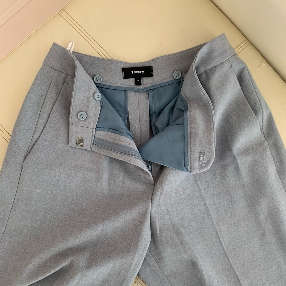 Theory Women Dress Pants Baby Blue